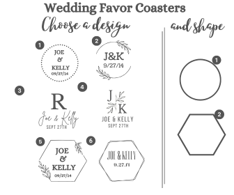 Wedding Coaster Favors